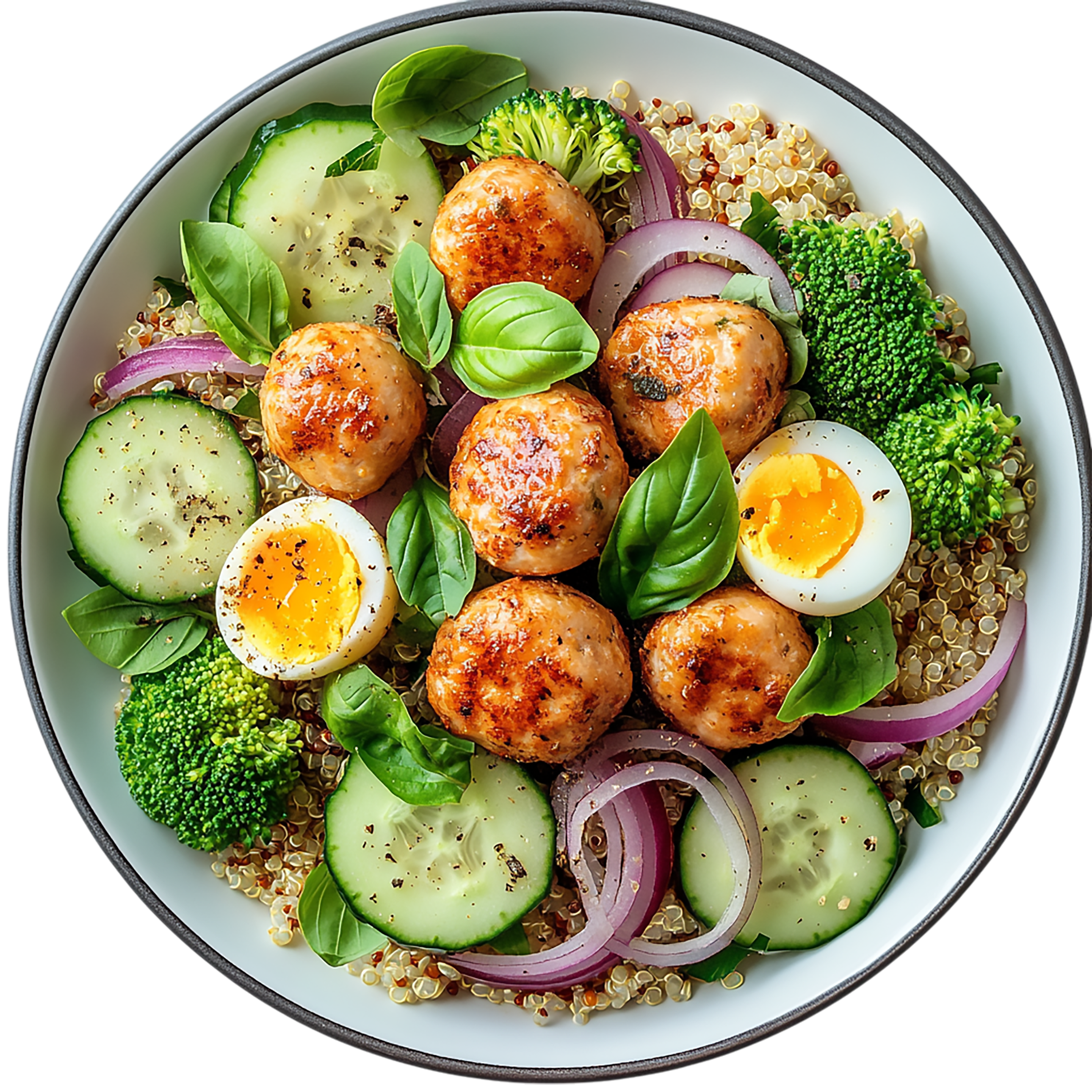 Ensalada de quinoa colorida